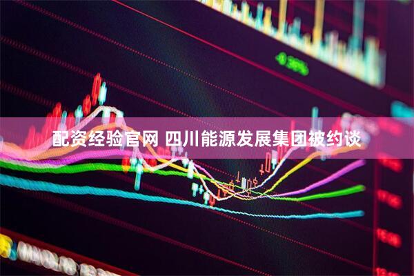 配资经验官网 四川能源发展集团被约谈