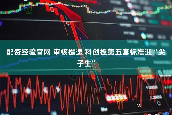 配资经验官网 审核提速 科创板第五套标准迎“尖子生”